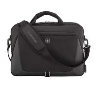 Wenger XE Brief 16-Inch Laptop Briefcase - Recycled PET Material, Padded 16" Laptop & 11" Tablet Compartments, File Divider, Essentials Organiser, Detachable Shoulder Strap, Trolley Sleeve - Black