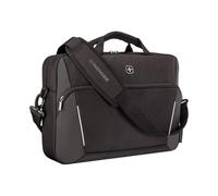 Wenger, XE Compact Brief 16, 16" Laptop Briefcase with Tablet Pocket, Black, Digital Network, 15,6", Casual