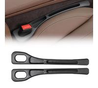 wengjun 2Pcs Car Seat Side Gap Filler for FIAT Doblo II 2010-2018 2019 2020 2021 2022 2023 2024, Car Gap Filler Organizer Prevents Falling Items Car Seat Accessory Car Decoration,Bl-ack