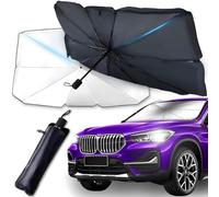 wengjun Car Windshield Sun Shade Umbrella for BMW 4 Series Gran Coupe (F36) 2015-2016, Foldable Front Windscreen Sun Shade Protector Keep Car Interior Cool,L140x78cm-A