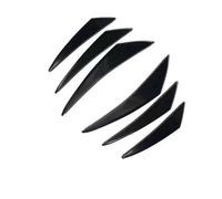 WENGONG Car Spoiler Canards Kit for BMW 3 Series F30 F31 Touring 2013 2014 2015 2016 2017 2018 2019, 6 Pcs Front Bumper Lip Splitter Decoration Side Canards Splitter Fins Auto Parts,Schwarz