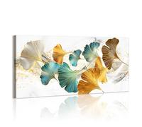 WENGTIAO Ginkgo Leaf Large Canvas Wall Art Prints Framed Picture