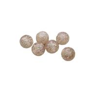 WENH 10/12/16mm Resin Powder Effect Round Beads for Handmade Bracelet/Necklace DIY Parts Jewelry Findings&Components(Champagne Gold_10mm 1000pieces)