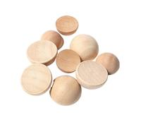 WENH 10-50pcs/Lot Half Wood Balls Bead Unfinished Natural Split Wood Beads Flatback for Jewelry Making DIY Accessories(20mm x 30pcs)