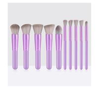 WENH 10 Pcs Makeup Brushes Set For Women Professional Beauty Cosmetics Tools Foundation Power Blush Eyeshadow Lip Make Up Brush(Purple)