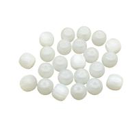 WENH 12x11mm 500pcs Resin Marble Effect Cylind Beads for Handmade Earring/Necklace DIY Parts.Jewelry Findings&Components(White)