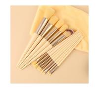 WENH 13pcs Professional Makeup Brush Set Beauty Foundation Concealer Make Up Brush(Yellow)