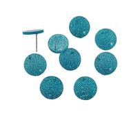 WENH 14/16mm 100pcs/lot Glitter Color Earring Studs for Earrings Accessories/Parts Jewelry DIY Making(16mm_Dark Gold)