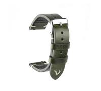 WENH 18mm 19mm 20mm 22mm Watch Band Crack Pattern Wristband Belt Quick Release Bar(Green,19mm)