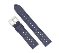 WENH 18mm 19mm 20mm 22mm Watch Strap Quick Release Perforated Breathable Watchband For Men(Navy blue 1,19mm)