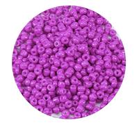 WENH 2/3/4mm 1000pcs Solid Color Glass Rice Beads Round Seed Beads for Jewelry Making DIY Bracelet Earring Beaded Accessories(Purple,3mm)