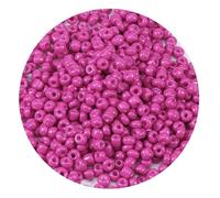 WENH 2/3/4mm 1000pcs Solid Color Glass Rice Beads Round Seed Beads for Jewelry Making DIY Bracelet Earring Beaded Accessories(Purple red,3mm)