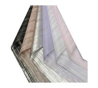 WENH 20 Sheets Stripe Love Mist Face Paper Flower Bouquet Florist Waterproof Packaging Paper For Wedding Birthday Party DIY Crafts(Light grey)