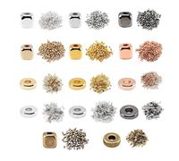 WENH 200 Pieces Flat Round Disc Spacer Beads Cube Loose Spacer Beads for Bracelet Necklace Making Jewely Craft DIY 7Colors(4MM Silver Cube)