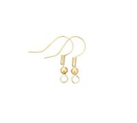 WENH 200pcs/Lot DIY Earring Findings Earrings Clasps Hooks Fittings Jewelry Making Accessories Iron Hook Earwire Supplies(KC Gold)