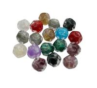 WENH 20x19mm 100pcs Resin Powder Effect Round Pit Beads for Handmade Bracelet/Necklace DIY Parts.Jewelry Findings(Blue)