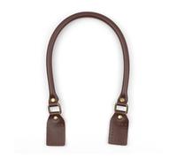 WENH 2Pcs 40cm 50cm 60cm Leather Handle Bag DIY Fasteners Pens Replacement Bag Handles Band Belt Handmade Bag Accessories(60cm-Coffee)