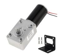 WENH 31ZY DC Worm Gear Motor 12V 12-470RPM Self-Locking Reversed Mini Turbine Electric Gearbox Permanent Magnet Reduction(12RPM_12V)