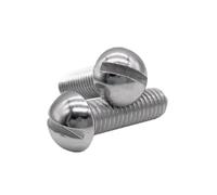 WENH 50/100/200pcs M1.6 M2 M2.5 M3 M4 M5 M6 GB67-76 304 Stainless Steel Half Round Cup Head Slotted Drive Machine Screws(18mm,M4-50pcs)