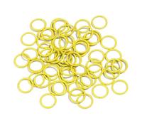 WENH 50pcs/lot 8 10 Mm Colorful Single Loops Open Jump Rings Split Rings Connector for DIY Bracelet Necklace Jewelry Making Accessory(Yellow,8mm)