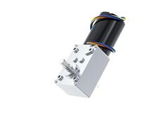 WENH 5840-3650 Brushless Reduction Worm Gear Motor 12V/24V High Torque Forward And Reverse Adjustable Speed 6RPM~470RPM DC Motor(80RPM_12V BRACKET MOTOR)