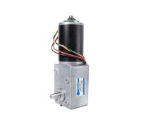 WENH 5882-50ZY Turbo Worm DC Gear Motor 12V24V Forward And Reverse 1.5RPM~440RPM High Torque Low Speed Brushed DC Motor With Encoder(Double shaft,18RPM_12V)