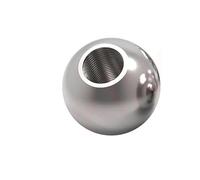 WENH 5Pcs OD 5mm - 25mm 304 Stainless Steel Female Thread Blind Hole Smooth Ball Bead M2 - M12 Metric Thread Half Hole Drilling Balls(M6,5PCS_16MM)