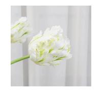 WENH 5Pcs Silk Tulip Artificial Flowers Home Decoration Living Room Ornaments Fake Tulips Bridal Bouquet Wedding Party Decor(White tulips)