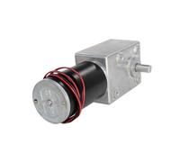 WENH DC12V 24V Strong Torque Gearmotor Metal Turbo Worm Gearbox Engine Reversed Low Speed 250kg Self-Lock DC Gear Motor(Motor x Bracket,100RPM_24V)