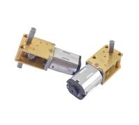 WENH DC3V 6V 12V N20-1218 Mini N20 Gear Motor Single/Dual/Long Shaft 4RPM-381RPM Slow Speed High Torque WormAll Metal Gearbox(Long axis 20mm,12V 381 RPM)