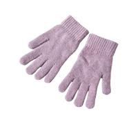 WENH Elastic Full Finger Gloves Warm Thick Cycling Driving Fashion Women Winter Warm Cashmere Knitted Outdoor Five Finger Gloves(Kids-lavender)