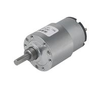 WENH JGB37-520 DC 6V/12V/24V High Torque Gear Motor All Metal Gear Box Electric Motor 7/12/22/35/45/66/107/200/320/600/960RPM(600,12V)