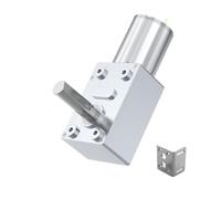 WENH JGY370 Worm Gear Motor DC 12V 8MM D7 Axis Gearbox Reducer 6V 24V Self-locking Reverse Gearbox Length 25MM Low Speed Micro Motor(40RPM_6V BRACKET MOTOR)