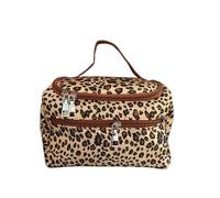 WENH Large Capacity Makeup Bag Double Zip Women Cosmetic Bag Bathing Pouch Travel Toiletries Organizer Waterproof Storage Make Up Cas(3)