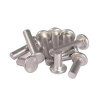 WENH M2 Aluminium Solid Rivets Knock Down Flat Head Rivet GB109 3mm To 12mm(M2X10mm 500pcs)