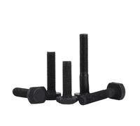 WENH M8 M10 M12 Grade 8.8Carbon Steel T Bolt Screw Square Bolts T-Head Chute T-Bolt Shape Type Rectangle Hammer Head(M10x55mm(5pcs))