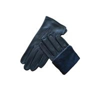 WENH Men's Thin Leather Gloves Outdoor For Cycling And Driving(Striped unlined,10)