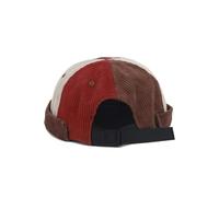 WENH Retro Beanie Hat Streetwear Brimless Hats Vintage Corduroy Patchwork Caps for Men Adjustable Dome(2)