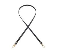 WENH Trendy Cowhide Bag Strap Handbag Belt Shoulder Messenger Crossbody Genuine Leather Bag Strap Replacement Women Bag Accessories(Black,Gold Buckle-100cm)