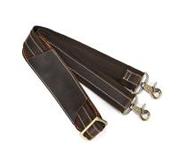 WENH Vintage Leather Strap For Shoulder Bag Adjustable Long Strap For Messenger Bags Men's Bag Strap(Dark Brown2)