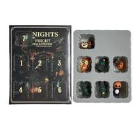 WENHESHAOQI 31 Horror Nights 2025 Halloween Advent Calendar Gift Set - 31 Spooky Countdown Calendar with Collectible Horror Figures & Hanging Charms, Haunted House Party Decor for Kids Adults Teens