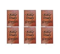 WENHESHAOQI 66-Page Bible Study Journal & Daily Devotional for Women - Leather Christian Gift with Scripture Quotes, Reading Plan for Beginners, Teens Girls-6pcs