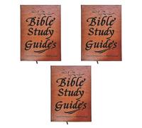 WENHESHAOQI 66-Page Bible Study Journal & Daily Devotional for Women - Leather Christian Gift with Scripture Quotes, Reading Plan for Beginners, Teens Girls-3pcs