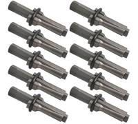 WENHUALI 10 Pack 3/4" Rock Splitting Wedges and Feathers Shims Set, Heavy Duty Stone Splitting Tools Rock Hounding Equipment for Concrete, Granite, Marble
