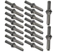 WENHUALI 20 Pack 5/8" Rock Splitting Wedges and Feathers Shims Set, Heavy Duty Stone Splitter Tools for Granite, Concrete, Marble