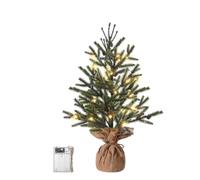 Wenhuidr 23" Mini Christmas Tree, Small Artificial Tabletop Snow Flocked Christmas Trees Decor with Lights, Outdoor Indoor Porch Table Centerpieces Xmas Christmas Decorations