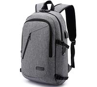 WENIG Anti-Theft Backpack,Business Laptop Backpack with USB Charging Port and Earphone Port with Lock Slim Water Resistant Bag Daypack Fits 15.6 Inch Computer Notebook Rucksack for Work, College