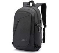 WENIG Anti-Theft Laptop Backpack,Business Travel Backpack Bag with USB Charging Port Lock,Water Resistant College School Computer Rucksack Work Backpack for Mens Womens Fits 15.6 Inch Laptop-Black