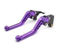 WENINETIES 1 Pair Brake Clutch Levers for Peugeot Metropolis 400i RS, Motorbike Handle Adjustable CNC Aluminum Replacement Racing Grips Accessories,Short-Purple