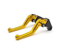 WENINETIES 1 Pair Brake Clutch Levers for Piaggio Vespa GTS GTV 250 300, Motorbike Handle Adjustable CNC Aluminum Replacement Racing Grips Accessories,Long-Yellow
